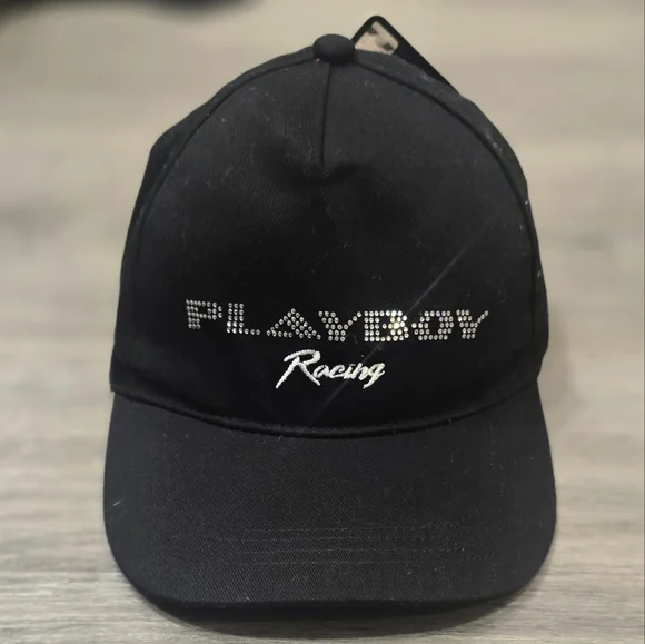 PLAYBOY Rhinestone Logo Racing Cap - Picture 2 of 4